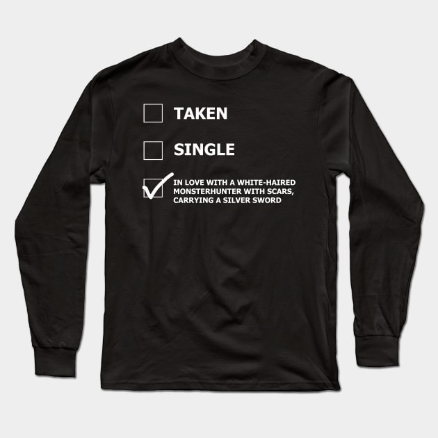 In love with a witcher Long Sleeve T-Shirt by Lucia